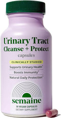 Semaine Urinary Tract Cleanse & Protect 30ct. – Bladder Health Supplement for Women, Support Urinary Tract Health. Combines Cranberry Proanthocyanidins with Hibiscus - Travel Sized Jar