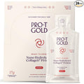 ProT Gold Liquid Collagen Protein Shot, 17g Clear Protein Nano-Hydrolyzed Grass Fed Collagen, 2g Arginine for Wound Support, Gluten Free, Sugar Free, 0g Carbs, Non GMO, Berry, 1 fl oz, 24 Pack