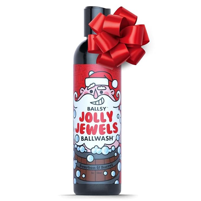 Ballsy Ballwash Jolly Jewels Charcoal Body Wash for Men, Soap, Moisturizing, Shower Gel, w/Coconut Oil, Aloe Vera, Lavendar and Cedarwood Oil, 8 Fl oz