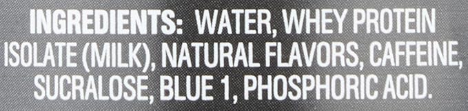 Protein2o 15g Whey Protein Isolate Hydration Drink Plus Energy & Focus,350mg Electrolytes,125mg Caffeine,Sugar Free,Blue Raspberry,16.9 oz Bottle,(Pack of 24)