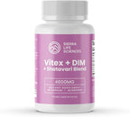 Hormonal Balance Blend for Women – Vitex, DIM, Shatavari + Adaptogenic Support – Menstrual & Menopause Relief – Vegan, Clean-Label Formula – 4600mg – 60 Capsules