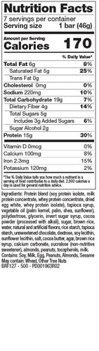 BalanceDiet™ | Protein Bar | 15g of Protein | Low Carb | 7 Bar Box (Choc-A-Lot Chip)