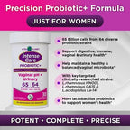 Vital Planet - Intense Care Vaginal pH & Urinary Probiotics for Women Plus Organic Prebiotics, Postbiotics, and Parabiotics, 65 Billion CFU and 64 Strains, Immune and Digestive Health 30 ct