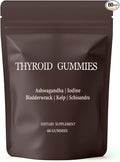 Thyroid Gummies for Women, Selenium Zinc Iodine L-Tyrosine Ashwagandha Gummies, Thyroid Bloom, Body Balance & Support - 60 Count