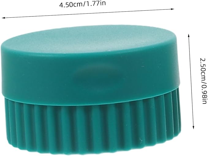 minkissy 4pcs Daily Pill Storage Organizer Portable Pill Box Wide Mouth Silicone Travel Case for Eye Shadow Jars