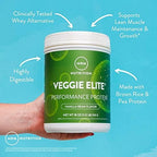 MRM Nutrition Veggie Elite Performance Protein | Salted Caramel Flavored| Plant-Based Protein| Easy to Digest | with BCAAs| Vegan + Gluten-Free | Clinically Tested| Digestive enzymes | 30 Servings