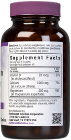 Bluebonnet Nutrition Calcium Citrate Magnesium Plus Vitamin D3 Caplets, Bone Health & Muscle Relaxation, Non GMO, Gluten, Soy & Milk Free, Kosher, White, Unflavored, 180 Count