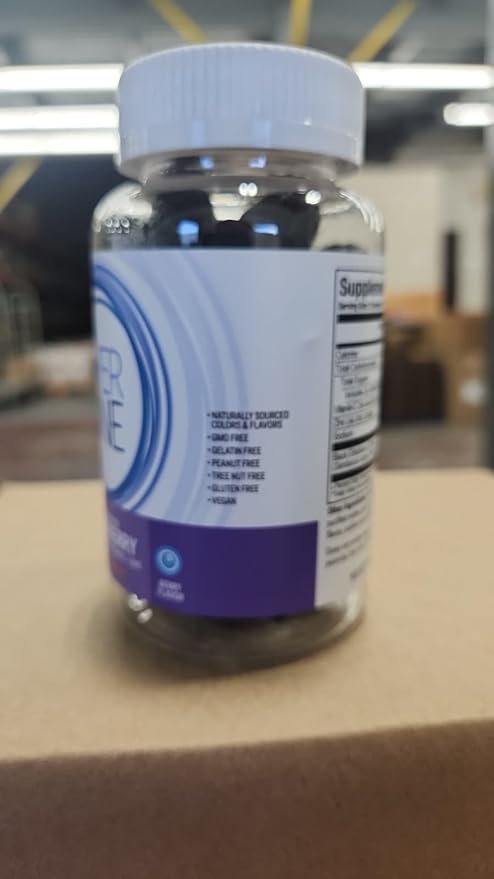 Sambucus Elderberry Gummies for Adults with Vitamin C and Zinc- Immune Support Supplement - Vegan, Gelatin Free, Gluten Free, GMO Free- Delicious Berry Flavored, Black Elderberry Immune Gummy Vitamins