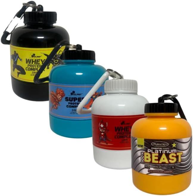 Portable Protein Powder Keychain 200ml 60g Powder Container Bottle Mini Powder Food Pillls Storage Bottle