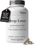 NOOT Sleep Lover – All Natural Deep Sleep Aid for Adults and Students, Non-Habit Forming Formula w. Ashwagandha, Lemon Balm, L-Theanine & Phytomelatonin, Sleep Supplement, Sleeping Pills, 60 Capsules