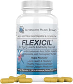 Flexicil Advanced Joint Mobility & Support | Glucosamine, Chondroitin, MSM, Hyaluronic Acid, Turmeric, Boswellia | Broad-Spectrum Bio-Enhanced Ingredients | 120 Vege-Capsules | 30-Day Supply