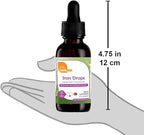 Zahler's Iron Drops, Liquid Iron Concentrate, Gentle and Non-Constipating Iron Formula, 2 Fl OZ.