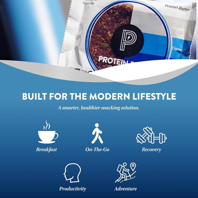 Protein Puck Vegan Plant based Protein Bar – Natural Healthy Snack Bars, 12 Count, 1.34oz Mini, Gluten Free, Dairy Free, No GMO, Kosher – Mighty Moxie – Cocoa, Cashew, Cinnamon, Sport Nutrition