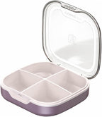 1Pc Mini Portable Medicine Storage Container Travel Case with Compartments Lightweight and Durable for Storing Pills Jewelry and More for Home Office