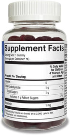 Amazon Basics Kids Melatonin 1 mg Dietary Supplement Gummies 90 Count
