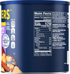 PLANTERS Salted MixedNuts, Peanuts, Almonds, Cashews,BrazilNuts and Pecans, PartySnack, Plant-Based Protein, Quick Snackfor Adults, After SchoolSnack, Bulk Nuts, Kosher,56oz Canister (Pack of 2)
