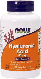 Now Foods Hyaluronic Acid with MSN, 120 Capsules (Pack of 2)