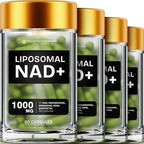 Liposomal NAD Supplement for Women w/Noni | 5-in-1 NAD Resveratrol Supplement w/Berberine & Quercetin | Pure NMN Powder Alternative | Supports Anti Aging & NAD+ Levels | 240 caps - 4 Packs
