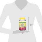 Spring Valley Biotin 5000mcg- Blueberry Flavor, Hair Skin and Nails 150 Gummies (Pack of 1), Set by Basket Goods