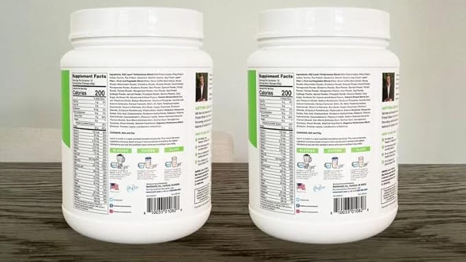 Lean1 Meal Replacement Protein Shake, Vanilla Flavor, 2-PACK of 15 Serving Tubs