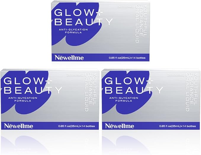NEWELLME Liquid Collagen Shots with Hyaluronic Acid, 18,000mg Multi Collagen Peptides, Sugar Free Ready-to-Drink Collagen Supplement for Hair Skin Nails, 42 Bottles