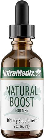 NutraMedix Natural Boost for Men - Amino Acids and Energy Support - Ginkgo Biloba, Maca Root, Saffron Extract, Epimedium, and L-Arginine - Men's Health Supplement (2oz / 60ml)