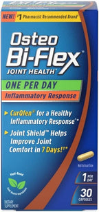 Osteo Bi-Flex One Per Day Inflammatory Response CurQfen Plant-Based Supplement, Improve Joint Function, Strength, Flexibility, Mobility 30 Capsules