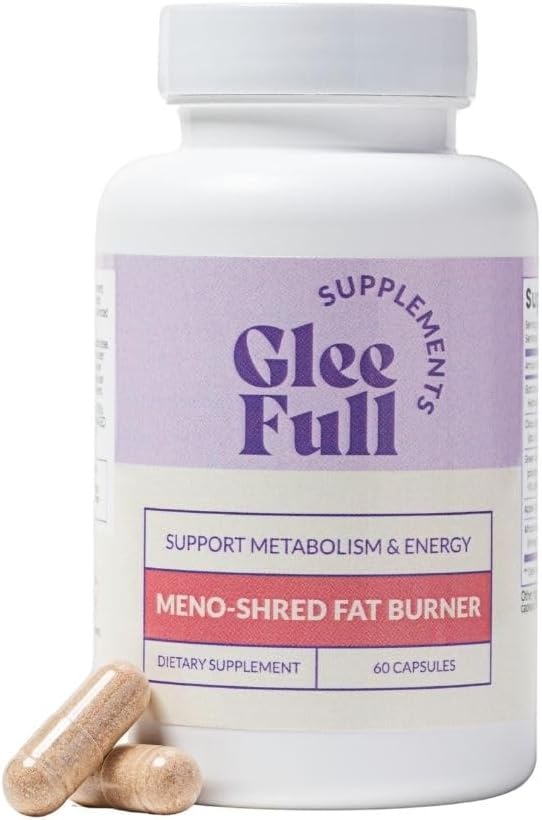 GLEEFULL SUPPS Meno Shred Fat Burner – Supports Metabolism & Helps Achieve Slimming Goals for Women