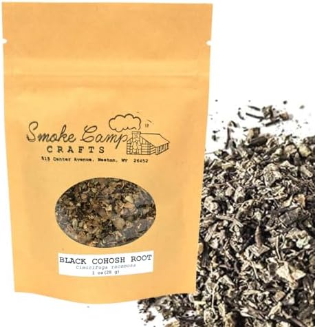Smoke Camp Crafts | Black Cohosh Root (Cimicifuga racemosa) 1 oz Dried Herb | Hand-Packaged | Made in West Virginia