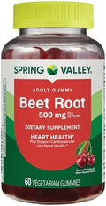 Beetroot Dietary Supplement Gummies, Cherry, 500 mg, 60 Count