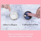 Collagen For Her: Unflavored Collagen Peptides Powder - Hydrolyzed Collagen Protein Supplement for Women | Vital for Hair, Skin, Nails, Gut Support, Paleo, Keto (41 Servings)