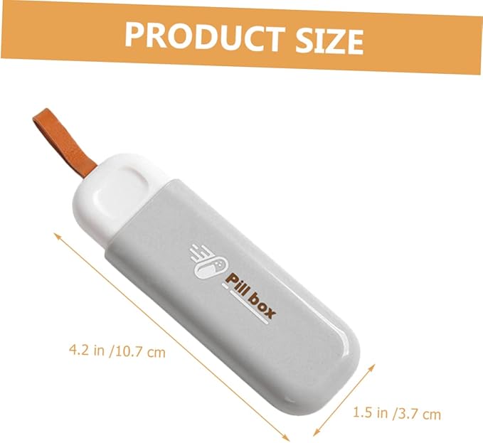 Portable Storage Box Compact Travel Container for Capsules Medicine and Lightweight Organizer for Daily Use Selection