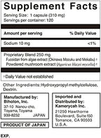 Fucoidan Capsule Pure Seaweed Extract Enhanced with Agaricus Mushroom Optimized Immune Support Health Supplement-120 Capsules