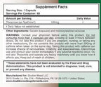 Theacrine (Teacrine) 100 Mg, 60 Capsules - Energy and Focus Supplement (Similar to Caffeine Pills but More Subtle and Longer Lasting) Non-GMO and Gluten Free by Double Wood