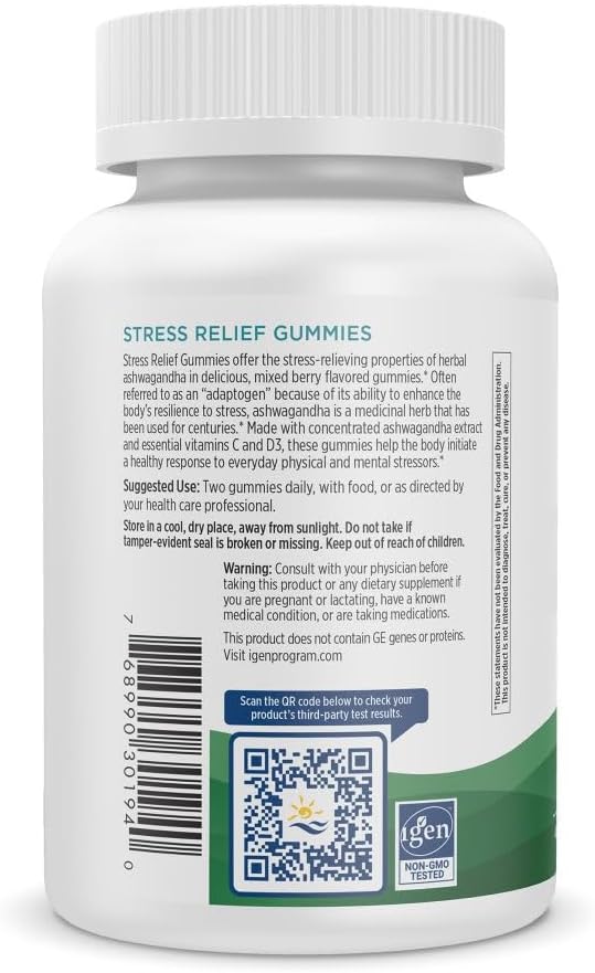 Nordic Naturals Stress Relief Gummies, Mixed Berry, 40 Gummy Supplements, Supports Daily Mood and Immune System Health, Non-GMO, Vegetarian, 20 Servings (Pack of 2)