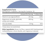 Pattern Wellness Magnesium Complex – Supports Muscle, Bone & Relaxation Health – with Zinc & Vitamin D – Daily Support Formula – 120 Vegan Capsules