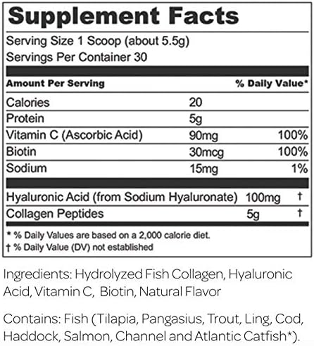 Collagen For Her - Marine Collagen Beauty Blend - Hydrolyzed Collagen Protein Powder, Hyaluronic Acid, Biotin, Vitamin C | Hair, Skin, Nail Supplement for Women (30 Servings)