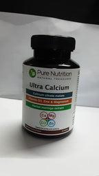 Pure Nutrition Ultra Calcium 1000mg with VIT D3 + K2 | 90 Tab | Calcium Supplement with Calcium Citrate Malate, VIT D3, K2, Moringa Oleifera, Magnesium and Zinc.