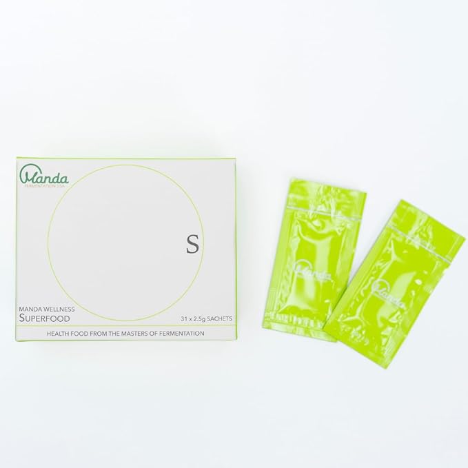 Manda Wellness Superfood | Prebiotic, Fermented Health Product Made in Japan | Support Your Gut Health, Support Your Immune System | Manda Koso (31sachets)