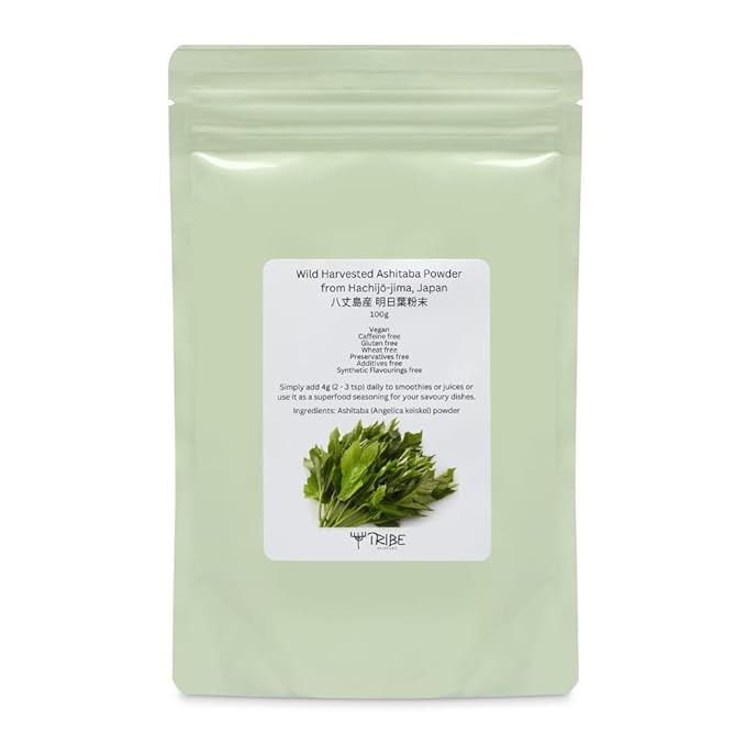 Tribe Skincare Wild Harvested Ashitaba Powder from Hachijō-jima, Japan 100g