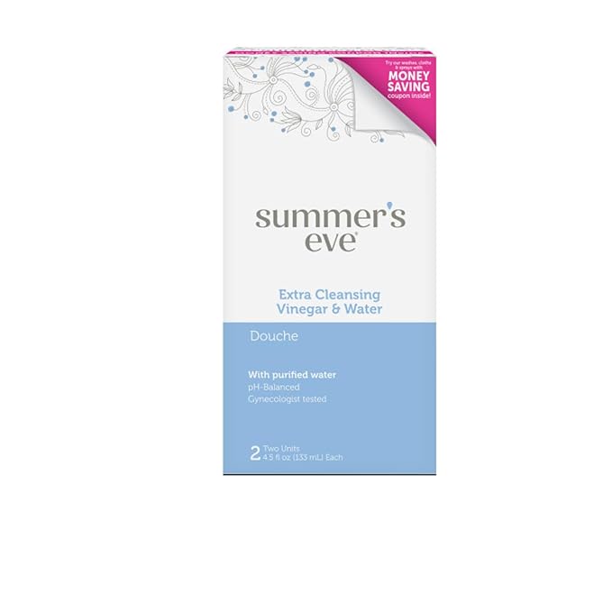 Summer's Eve Extra Cleansing Vinegar & Water Douche 2 Ct (Pack of 12)