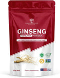 Organic Ginseng Powder, Pure Panax Ginseng Root Powder | Natural Energy, Focus & Immune Support | Korean Herbal Adaptogen | Non-GMO, No Fillers, Smoothie-Ready Superfood.