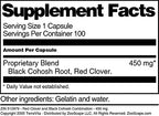 Red Clover and Black Cohosh Combination - 450 mg (100 Capsules, ZIN: 512979)