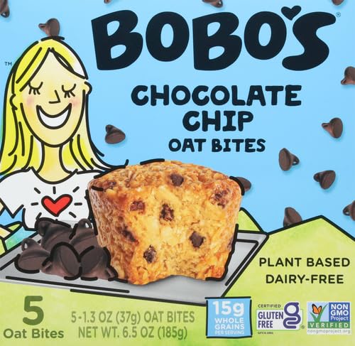 Bobo's Oat Bites Original with Chocolate Chips, 1.3 Oz, 5 Ct