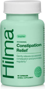 Hilma Gentle Bowel, Occasional Constipation Relief with Magnesium Citrate, Natural and Gentle Laxatives for Constipation w/Magnesium Citrate, Ginger, Anise and Bitter Orange, 46 Vegan Capsules