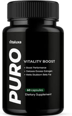 Puro Vitality Boost - Puro Pills Premium Blend Supplement Maximum Strength Daily Natural Vitamins Booster Capsules, Pure Performance Support Advanced Formula Overall Health Wellness (60 Capsules)