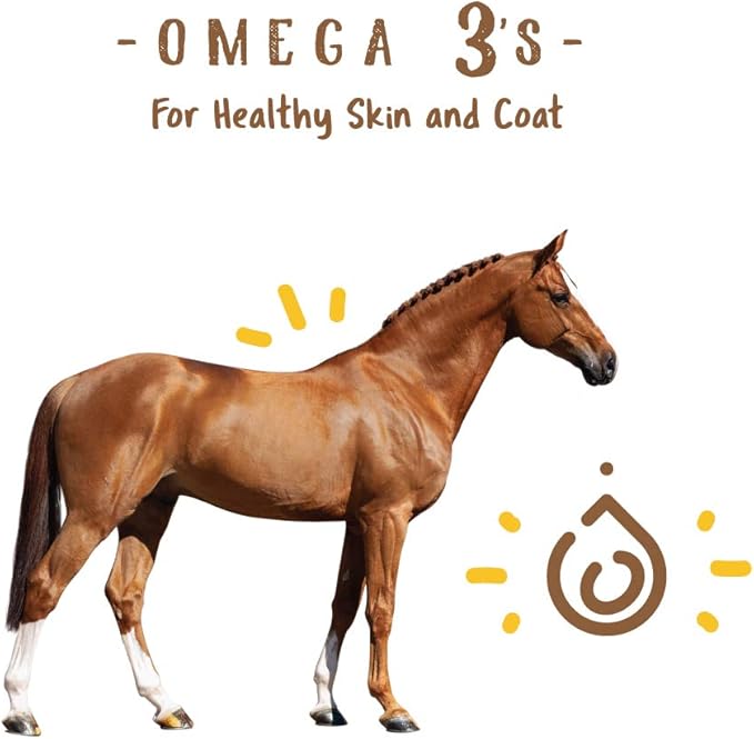 Manna Pro Simply Flax for Horses – Omega-3 Rich Flaxseed Supplement – Supports Coat Health, Joint Function & Immune System – Natural Source of Essential Fatty Acids – Ground Flax – 8 lb Bag