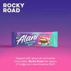 Alani Nu Protein Bars ROCKY ROAD | High Protein Gluten-Free Bars | 16g Protein | Low-Sugar (7G) Low-Carb Healthy Snacks | 12 Individually Wrapped Bars