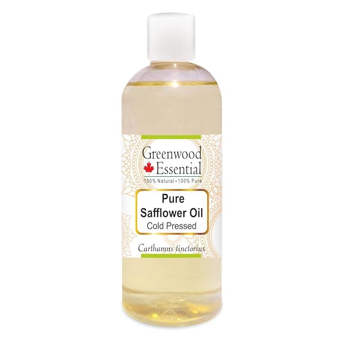 Deve Herbes Pure Safflower Oil (Carthamus tinctorius) Cold Pressed 200ml (6.76 oz)