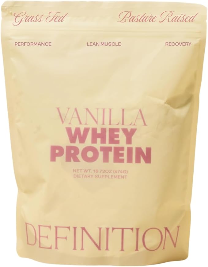 Whey Protein Isolate for Women, 20g Protein, 0g Sugar, 90 Calories, Stevia-Free, Grass-Fed & Pasture Raised, Vanilla 1 lb